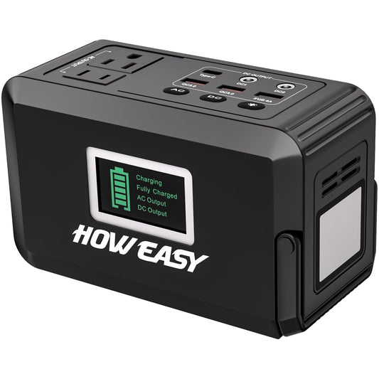 HOWEASY Portable Power Bank, 24000mAh Portable Laptop Charger with 2 110V/120W AC Outlet?Portable Battery Pack & Power Bank for Notebooks, MacBook