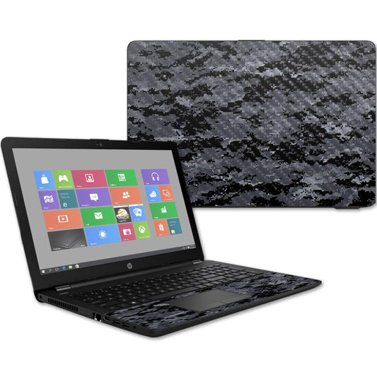 MightySkins Carbon Fiber Skin for HP 15T Laptop 15.6" (2017) - Digital Camo | Protective, Durable Textured Carbon Fiber Finish | Easy to Apply…