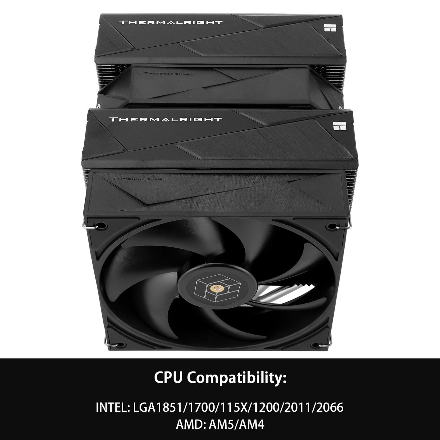 Thermalright Royal Pretor 130 CPU Air Cooler,6 Heat Pipes Dual Towers Cooler,with Dual PWM Fans,1500RPM Speed,Desktop Cooler for Intel