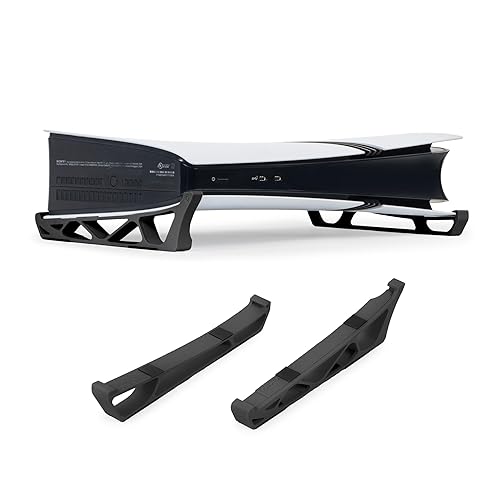 Glistco Skates - Horizontal Stand for PS5 Pro Compatible with Disc & Digital Edition (Galaxy Black)