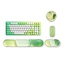 Gel Mouse & Keyboard Wrist Rest Set, 2 Pieces Silicone Wrist Support, Ergonomic Wrist Rest for Typing Pain Relief,Anti-Slip Rubber Bottom,Computer