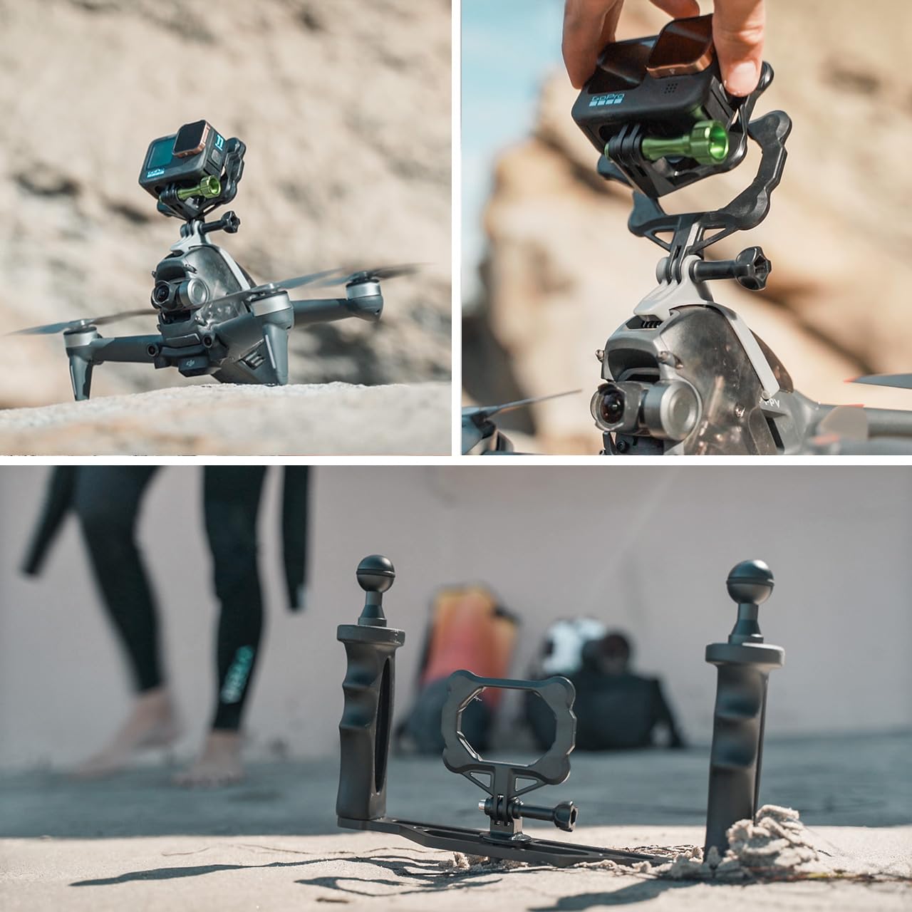 SNAP Mounts PRO - Magnetic Action Camera Chest Mount for GoPro & DJI Osmo Action