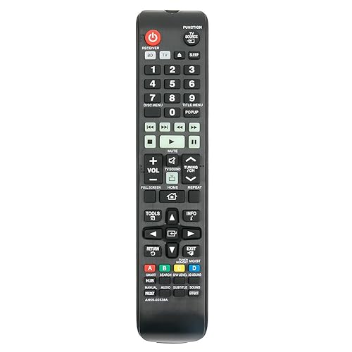 AH59-02538A Replacement Remote Applicable for Samsung Blu-ray Home Theater HT-F5500W HT-F6500W HT-F5500 HT-F5550 HT-F6500 HT-F6530 HT-F6530W HT-F5500K