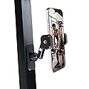Leenconghui Gym Magnetic Phone Holder ?360 Degree Adjustable Fitness Phone Stand for Smartphones 4.7 to 7 Inches ?Super Magnetic Base Perfect