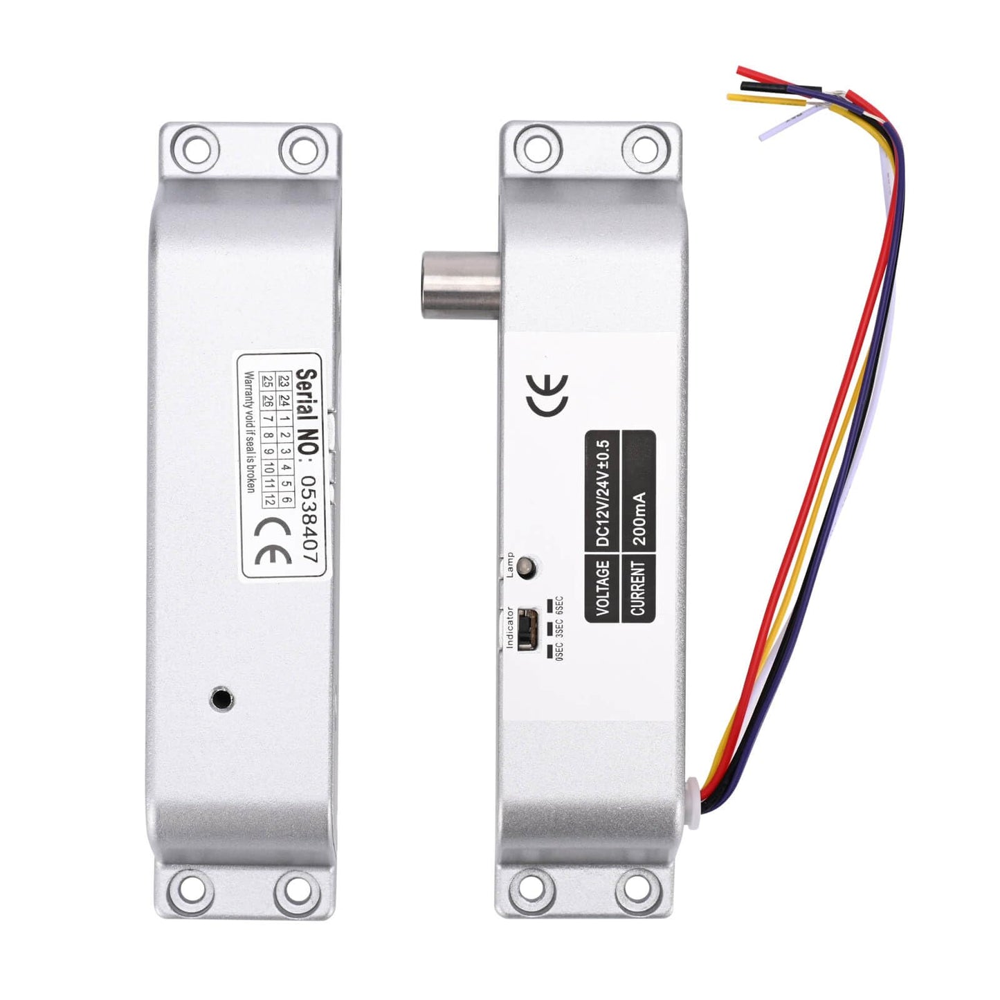 Electric Drop Bolt Lock with 4 Remote Controls Fail Secure Door Access Control Kit with Power Supply and Exit Button Easy DIY Install for Home/Office