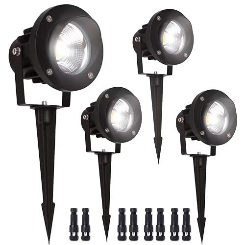 EAGLOD 20W Led 12V AC/DC Flag Spotlights Outdoor Landscape Lights,Low Voltage Landscape Lighting,IP65 Waterproof Flag Lights for Yard Wall Mounted