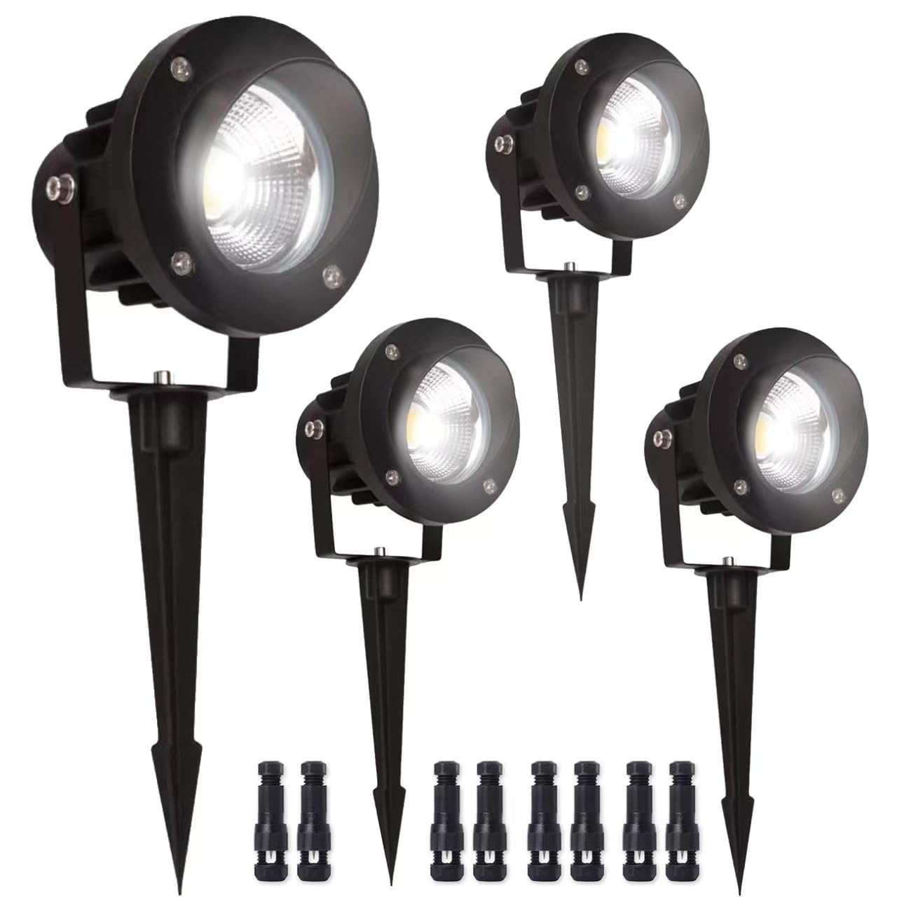 EAGLOD 20W Led 12V AC/DC Flag Spotlights Outdoor Landscape Lights,Low Voltage Landscape Lighting,IP65 Waterproof Flag Lights for Yard Wall Mounted