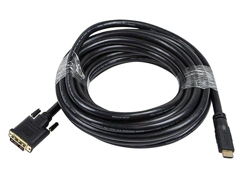 Monoprice 25ft 22AWG CL2 High Speed HDMI to DVI Adapter Cable - Black
