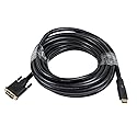 Monoprice 25ft 22AWG CL2 High Speed HDMI to DVI Adapter Cable - Black