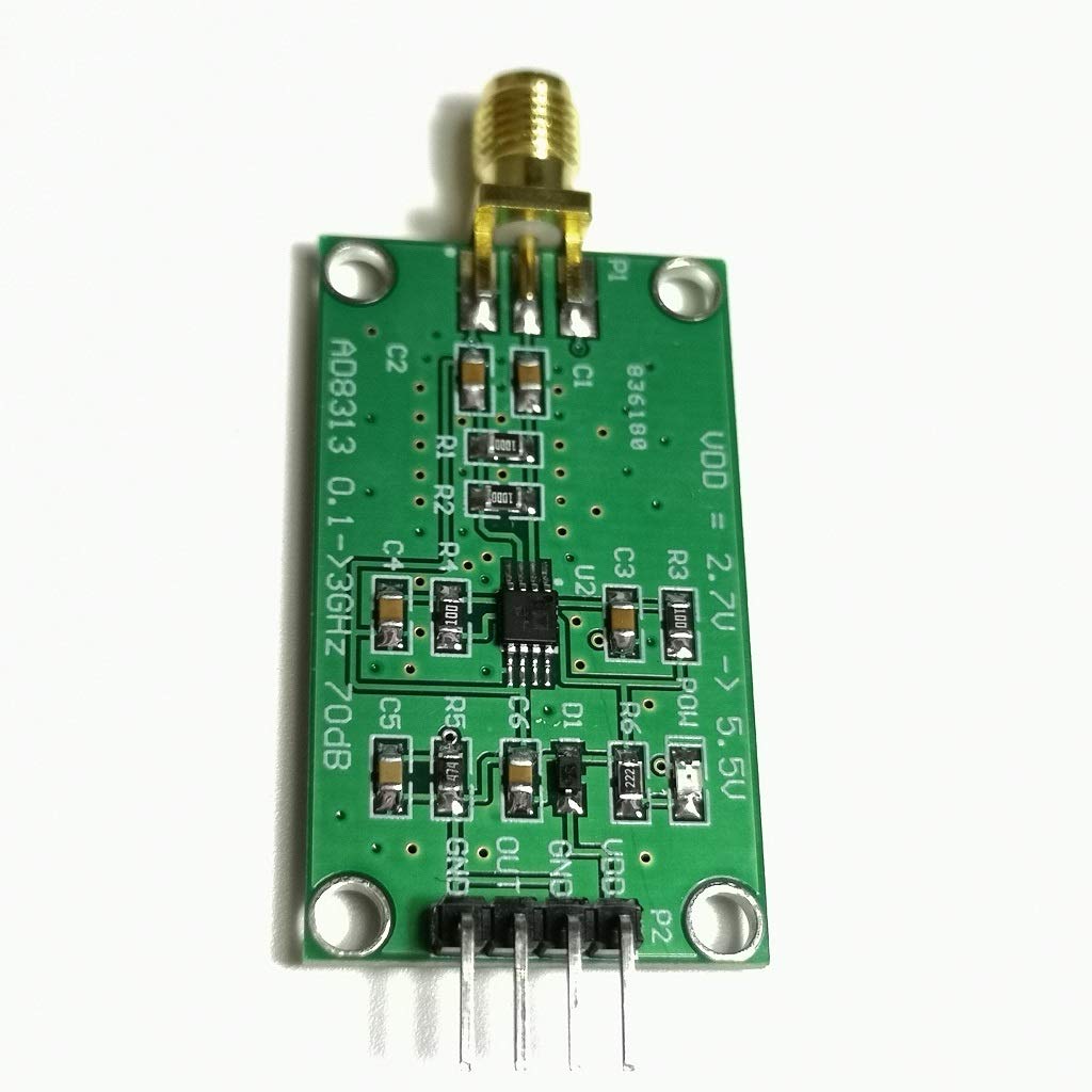 Taidacent AD8313 0.1 GHz to 2.5 GHz 70 dB Logarithmic Detector/Controller RF Log Detector Power Amplifier