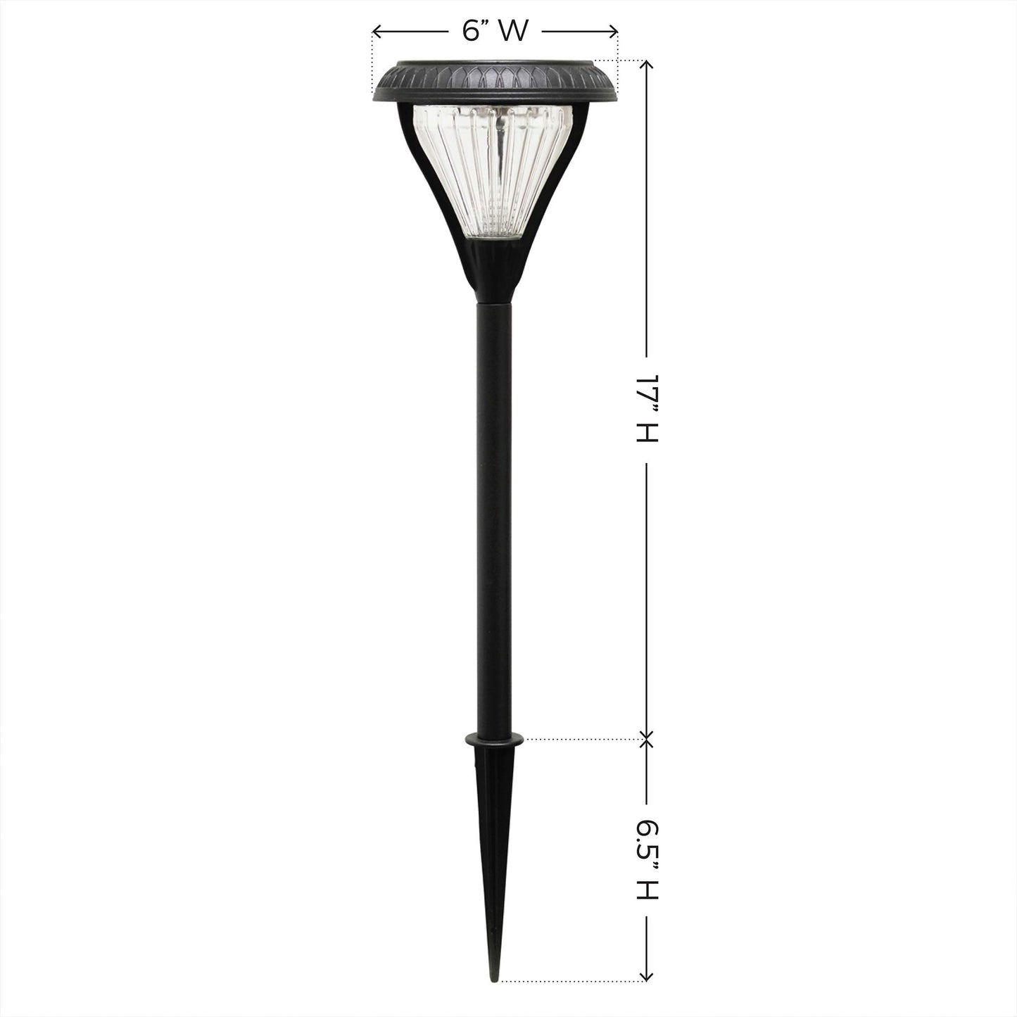 Gama Sonic Premier Outdoor Pathway Garden Landscape Light with 2 Color LEDs, Warm White and Bright White, Black, Heavy Duty Cast Aluminum, 50 Lumens