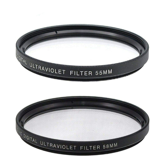 Nikon 55mm and 58mm UV Filter for D3500, D5600, D3400 DSLR with 18-55mm and 70-300mm Lenses