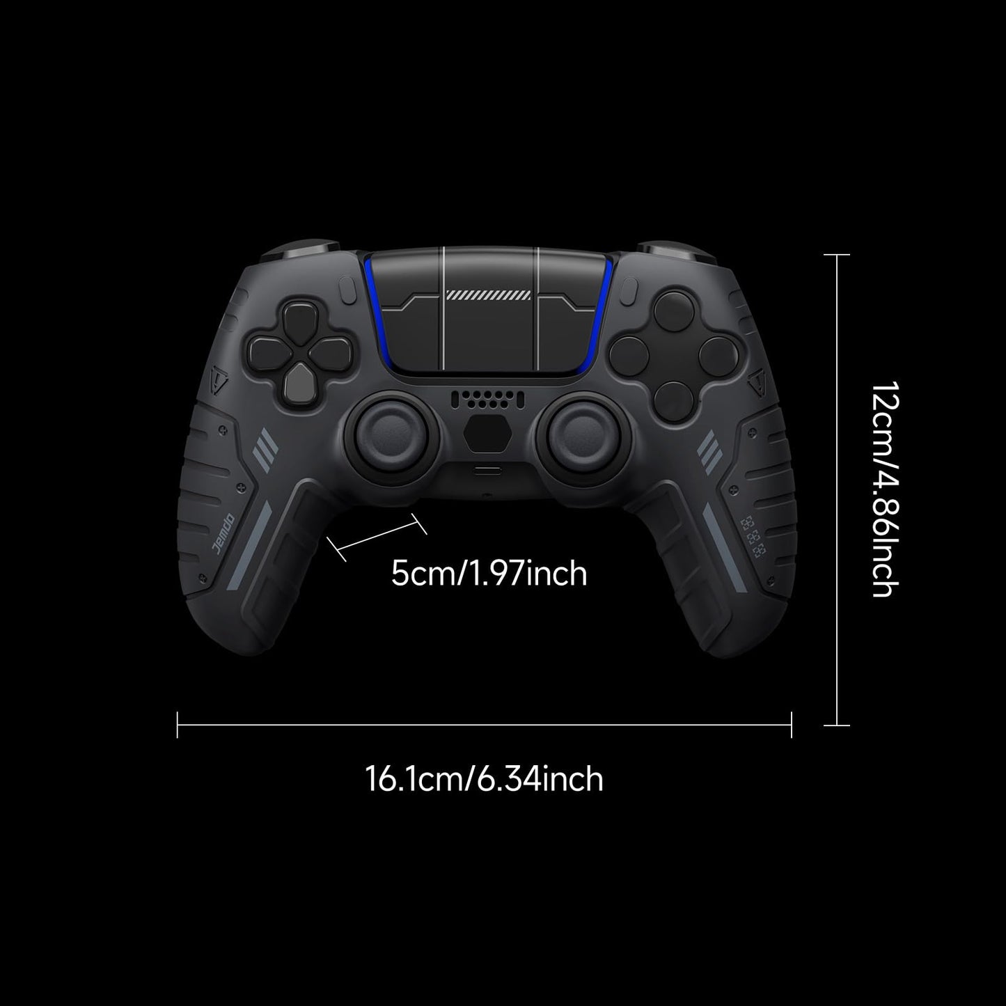 JEMDO Compatible/Replacement Silicone Cover for PS5 Controller, Premium Anti-Slip Soft Grip Skin for PS5 Wireless Controller/DualSense - Enhanced