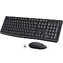 Wireless Keyboard and Mouse Combo, COLIKES 2.4G USB Cordless Mouse and Keyboard, 3 Level DPI Slim Ergonomic, Responsive Plug & Play for Computer