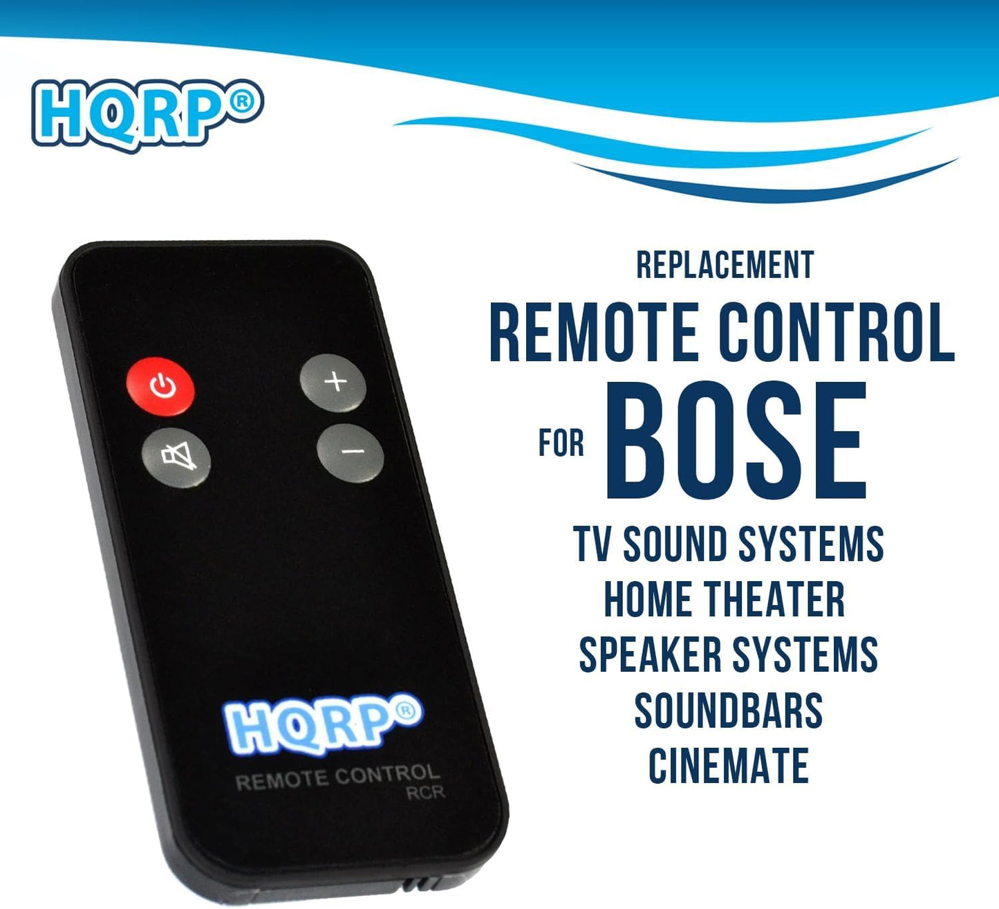 HQRP Remote Control Compatible with Bose Solo 410376, Solo 5 10 15 TV Sound System Series II, Solo SoundBar II, CineMate 10 15 Home Theather Speaker