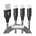 iPhone Charger Fast Charging Cord 3 Pack 10 FT Apple MFi Certified Lightning Cable Nylon Braided iPhone Charger Cord Compatible with iPhone 13 12 11…