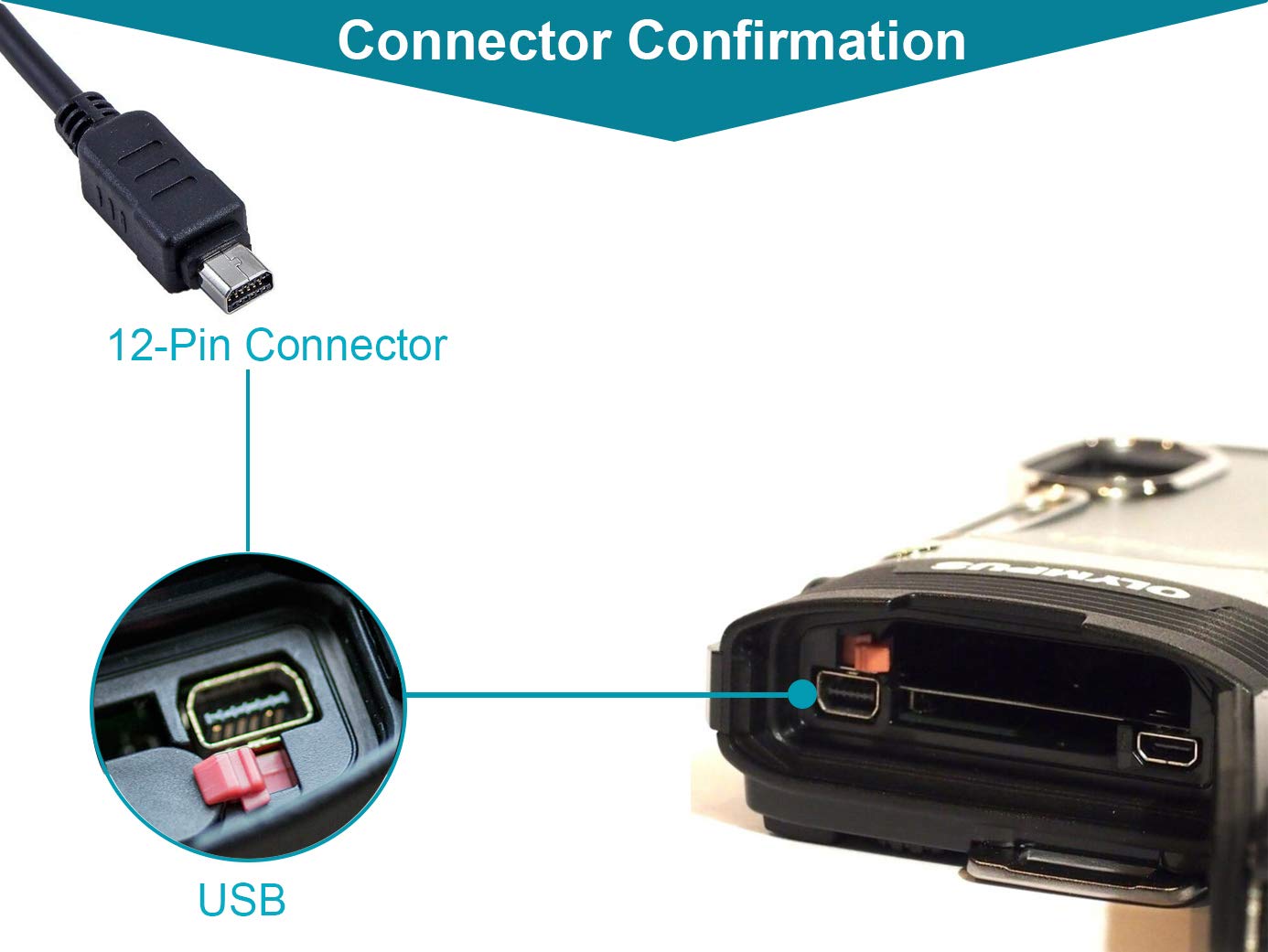 MaxLLTo™ USB PC Data+Battery Charger Cable Cord Lead for Olympus Camera Stylus TG-830 iHS