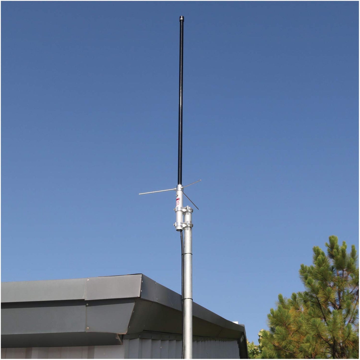 Tram 1477-B Pre-Tuned 144MHz-148MHz VHF/430MHz-460MHz UHF Amateur Dual-Band Base Antenna, Black Fiberglass, 43" Tall
