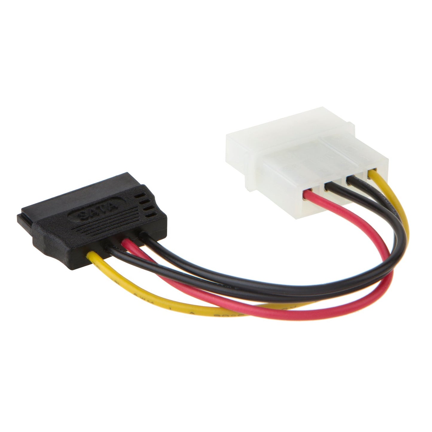 CableCreation Molex to SATA, [5-Pack] 4-Inch 4 Pin Molex to SATA Power Cable Adapter