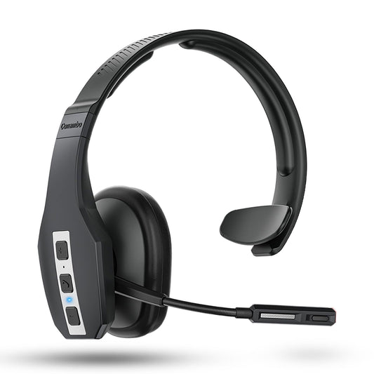 Conambo Trucker Bluetooth Headset (JBT600) with Tri-Mic Noise Cancelling, CVC 8.0, Mute Button, 60Hrs Battery Life - Wireless Headset for Truck