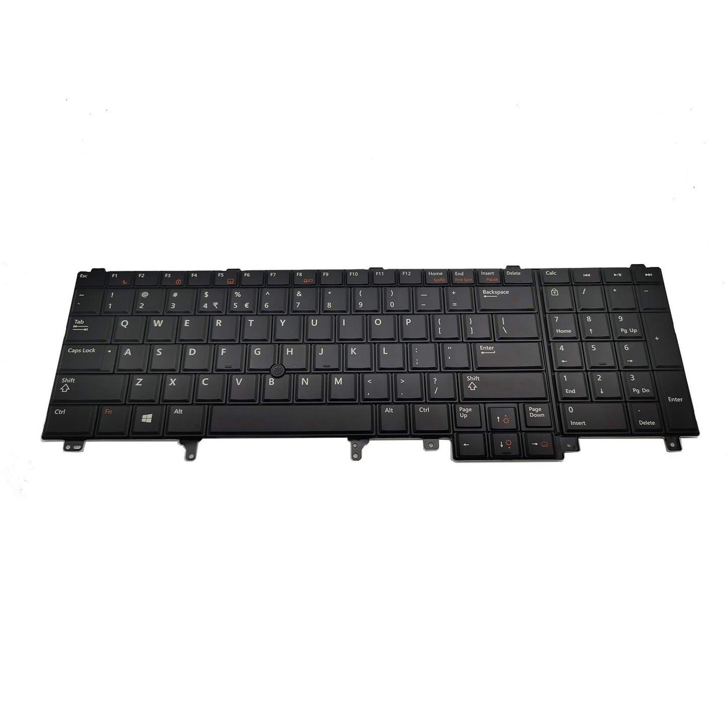 LAIKA US Layout Notebook Keyboard for e6520 e6530 e6540 e5520 E5530 Series, Black, with Backlight, with Remote Control Lever, e6520