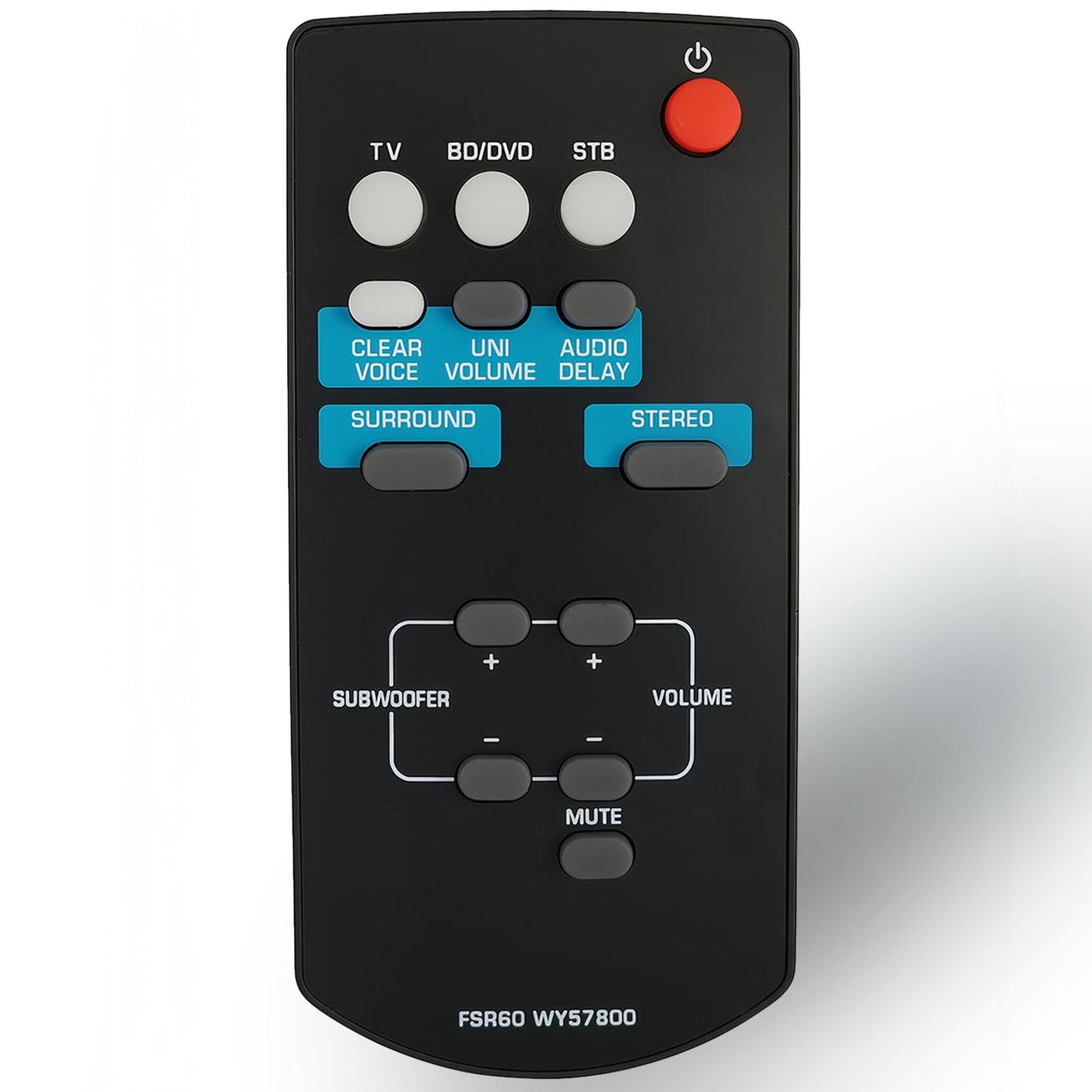 FSR60 WY57800 Replace Remote Control Compatible for Yamaha Soundbar FSR62 YAS-101 YAS-CU201 YAS101 ATS1010 YAS-101BL ATS-201 Sound Bar