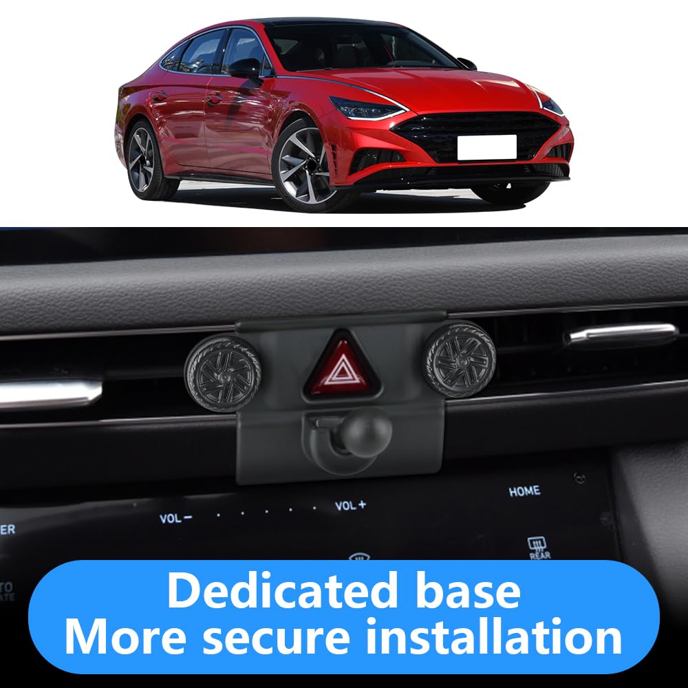 LUNQIN Car Phone Holder for Hyundai Sonata 2020 2021 2022 2023 and Sonata Hybrid 2020-2023 Auto Interior Accessories Best Cell Phones Mount Cellphone