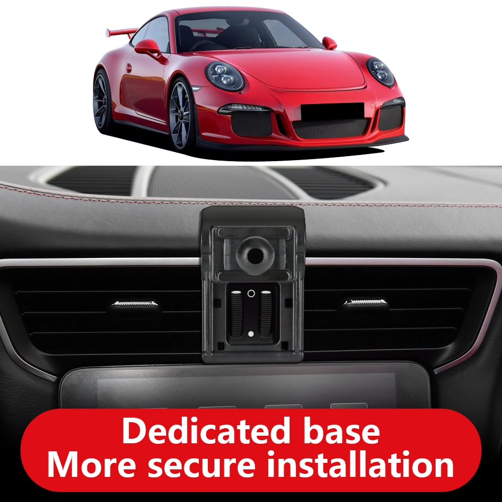 LUNQIN Car Phone Holder For Porsche 911 2013-2019 GT3 Coupe Convertible Carrera S Cabriolet Turbo 4 4S GT2 GTS R RS Auto Accessories Navigation