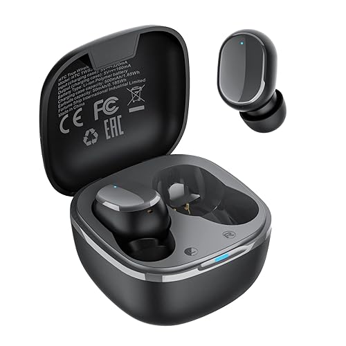 HTC True Wireless Bluetooth Earbuds 2, in-Ear Headphones ENC Noise Cancellation Voice Call- Volume Control/IPX5 Waterproof/Built-in Mic/32H Playtime…