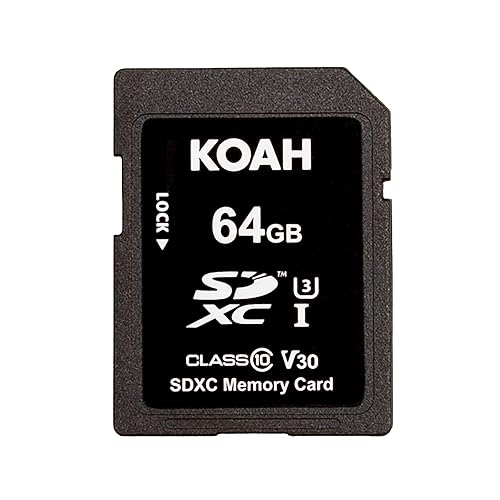 Koah Ultimate 64GB SDHC Memory Card Class10 U3 V30 UHS-I High-Speed Flash Storage