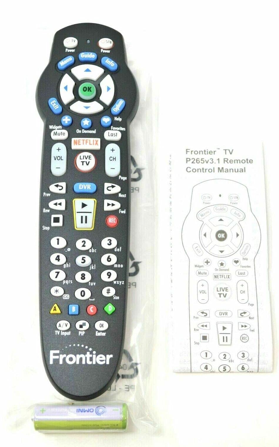 Frontier Remote with Netflix Button New