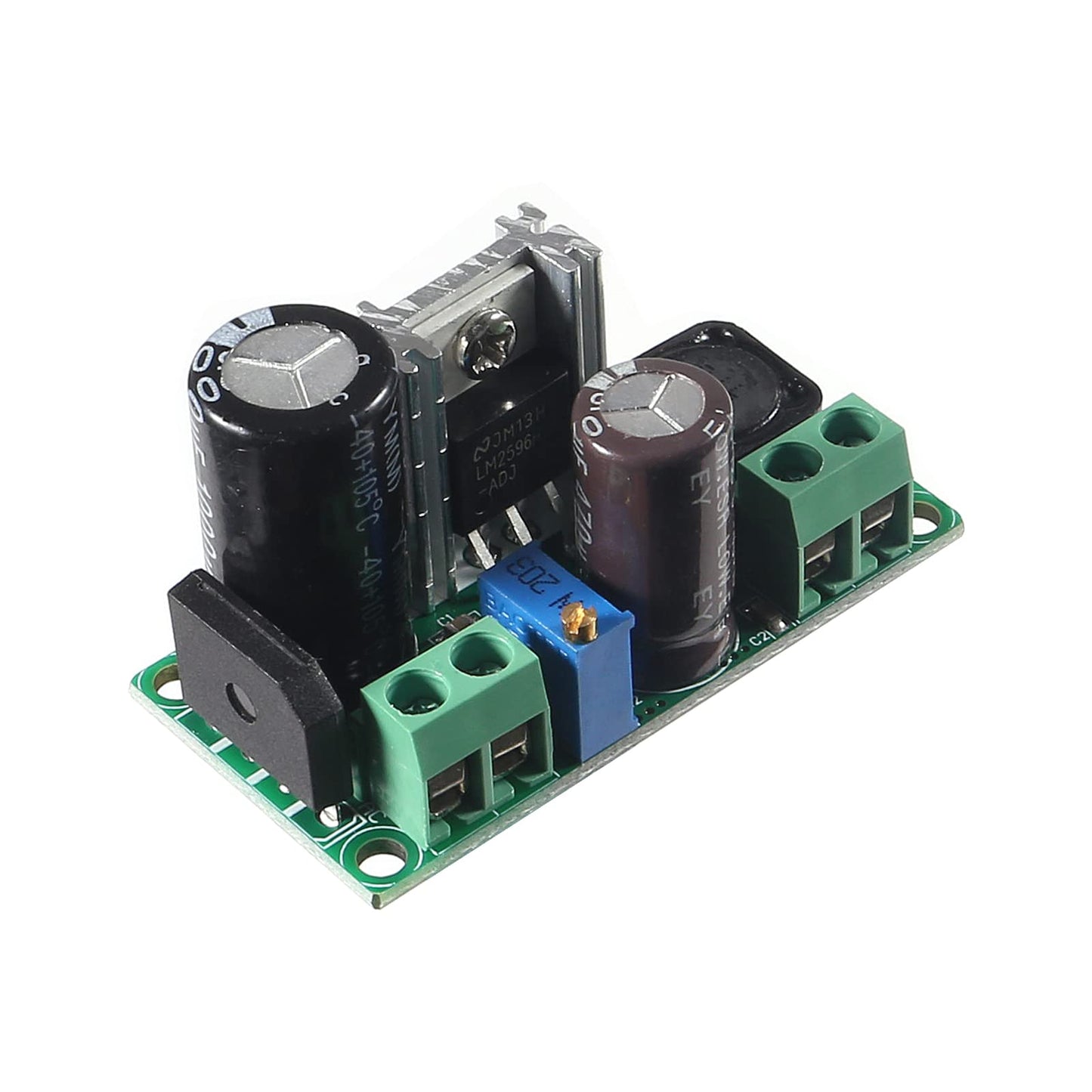 5pcs AC/DC Step Down Buck Converter - AC 5-30V DC 5-48V 24V 36V 48V to DC 2.5-35V 12V Adjustable Voltage Regulator Power Supply Board LM2596HV 2A…
