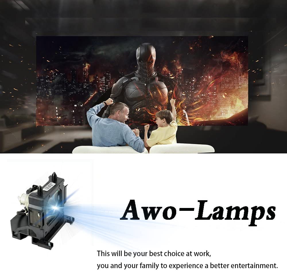 AWO LMP-H210 Replacement Lamp Bulb with Housing for Sony VPL-HW45ES, VPL-HW65ES, VPL-HW45EW Projectors