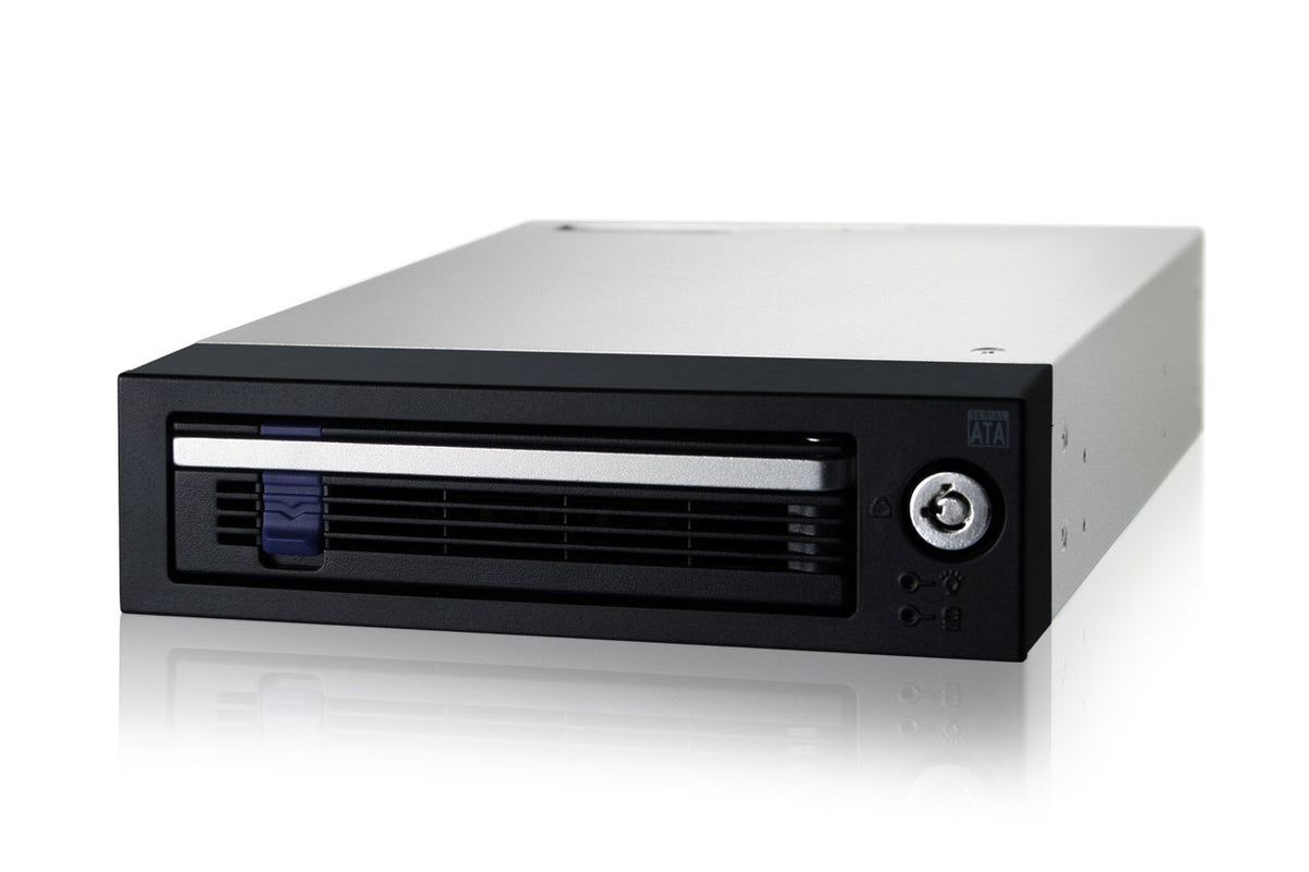 ICY Dock 3.5" SATA Hard Drive Hot-Swap EZ-Tray Mobile Rack for External 5.25" Bay | DataCage Basic MB876SK-B