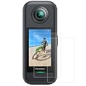AKASO Screen Protector 360 Camera (2 Pack), Tempered Glass LCD Display Film Screen Protective Cover, Ultra HD, 9H Hardness, Scratch Resistant