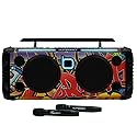 Bumpboxx Bluetooth Portable Speaker Boombox Flare8 Pro NYC Graffiti | Retro Boombox with Bluetooth Speaker | Rechargeable Lithium Battery | Includes 2