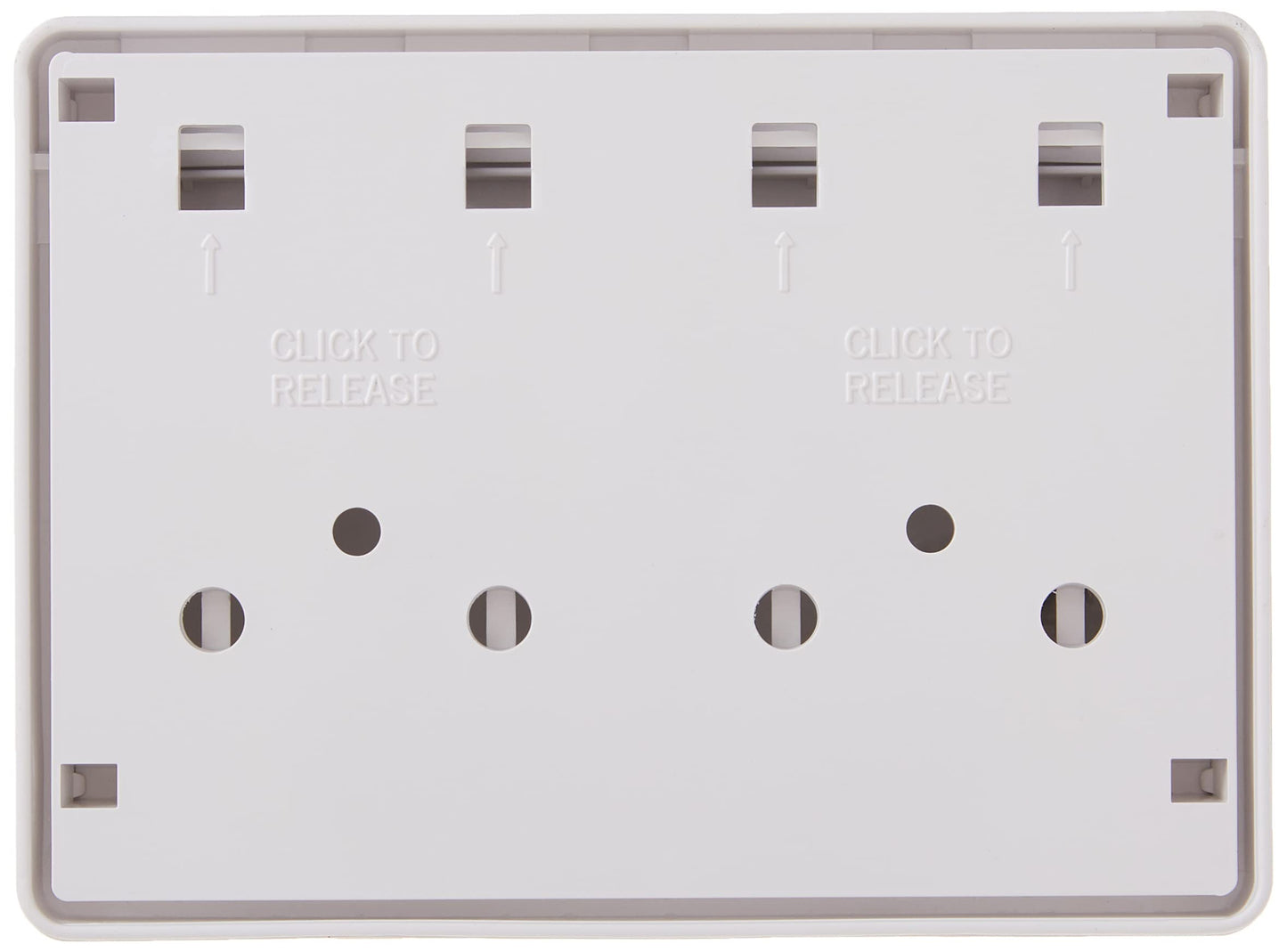 4 Port Keystone Jack Surface Mount Box, White, Surface Mount Box for Networking, Home Theatre, Security/Surveillance, Cablewholesale