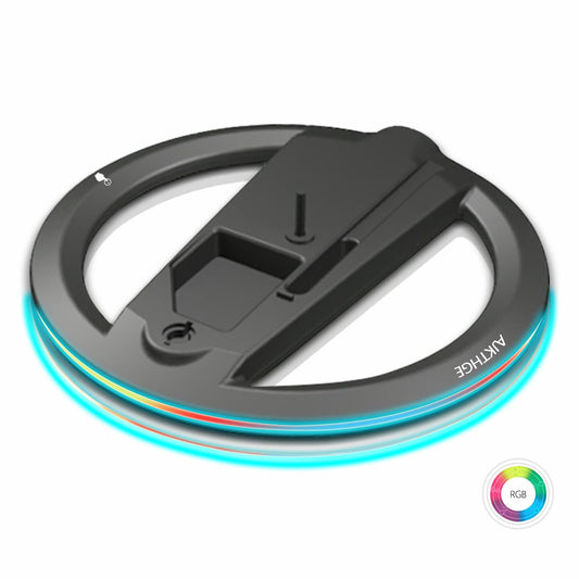 AJKTHGE RGB Vertical Stand for PS5/PS5 Slim/PS5 Pro Console - Compatible with PS5/PS5 Slim/PS5 Pro Disc and Digital Edition, LED RGB Base Stand