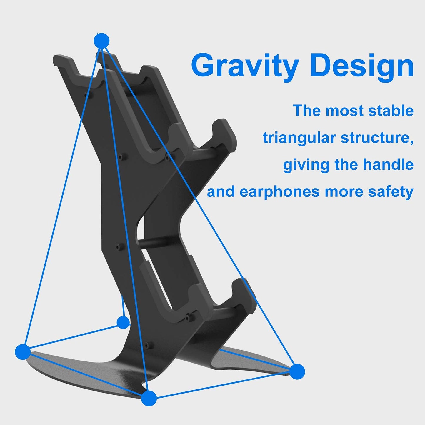 NBCP Controller Holder, Game Controller Rack Headset Stand for Xbox Series X S/Xbox one / PS5 / PS4 / NS/PC/Headset, Aluminum Metal Mount Universal