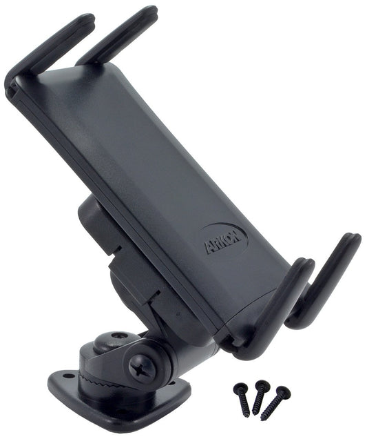 ARKON Mounts Adhesive Phone and Tablet Car and Truck Mount | Universal Phone Holder | Adhesive or Drill Mount | Compatible with iPhone, Galaxy, Note