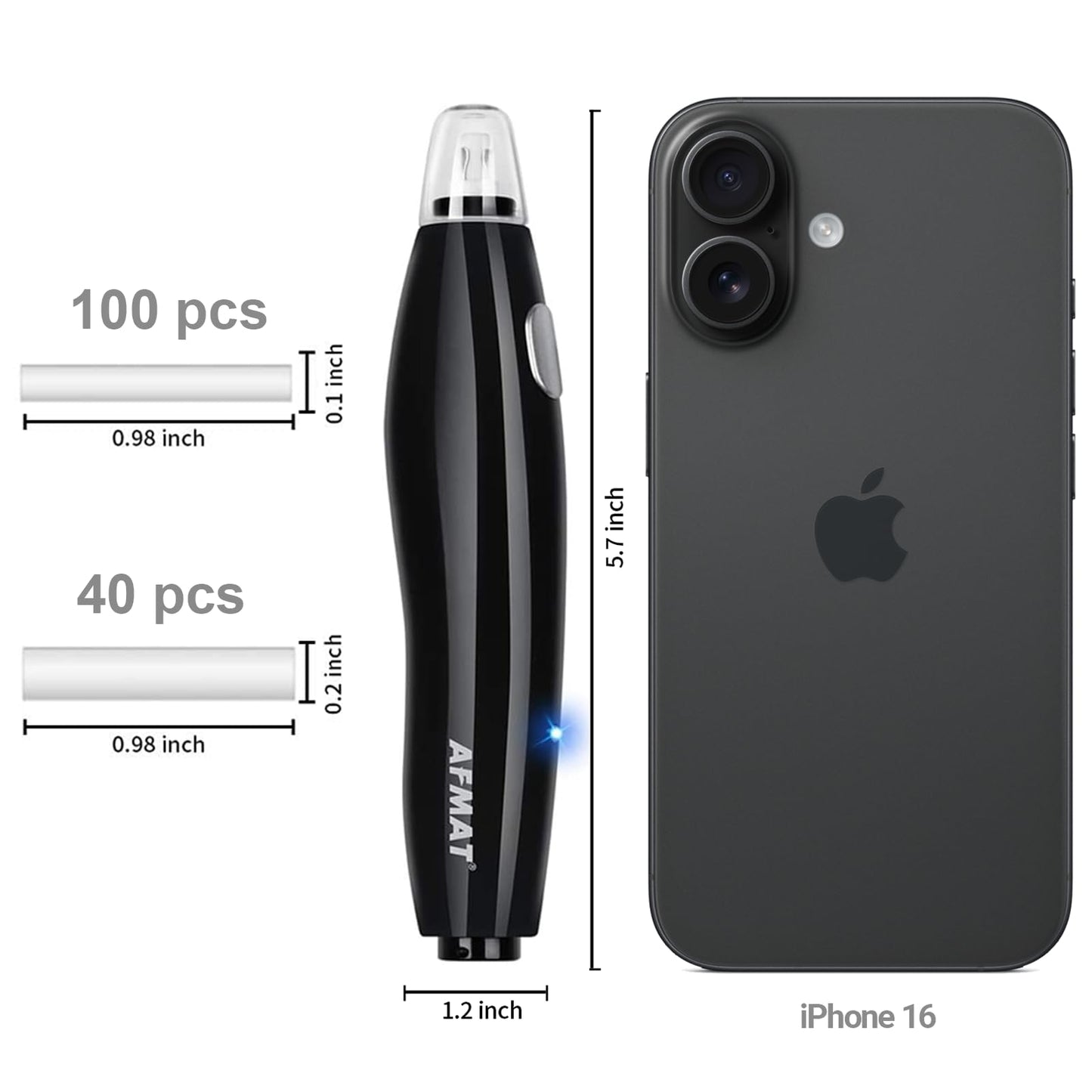 AFMAT Electric Eraser for Artists, Rechargeable Electric Eraser Kit, 140 Refills for Drafting, Electric Pencil Eraser - Battery Operated for Drawing