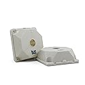 DJC Supply Universal CCTV Security Camera Mount, Junction Box for survlaince Camera, Multi Pattern mounting Hold for Easy Install. Strong ABS Plastic