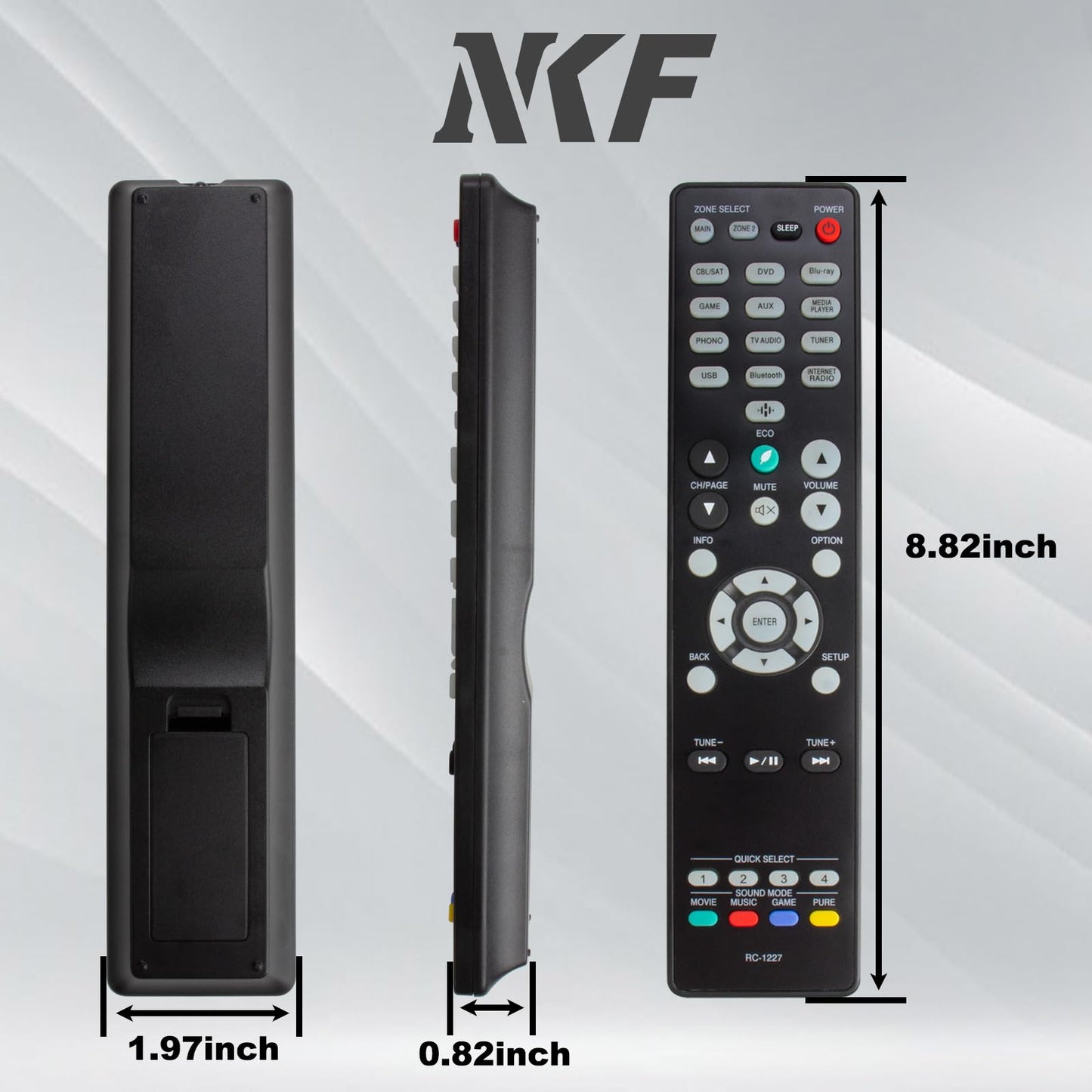 RC-1227 Remote Control for Denon AV Receiver Remote Replacement AVR-X1500H AVR-X1600H AVR-X1700H AVR-S750H AVR-S740H AVR-X2100W AVR-X2600H AVR-S920W