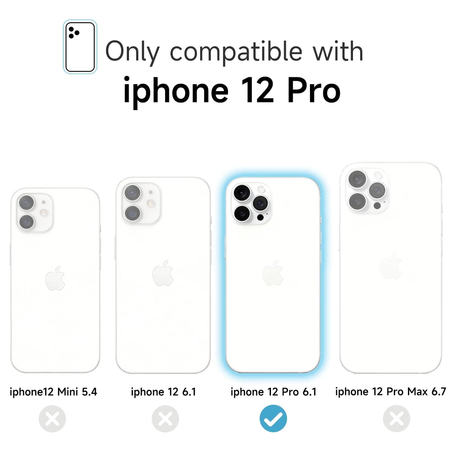 uvcoat for iPhone 12 Pro Case Silicone Phone Case, Slim Thin Soft Rubber Gel Cases for Women Girls, Cute Matte TPU Phone Cover with Full Camera