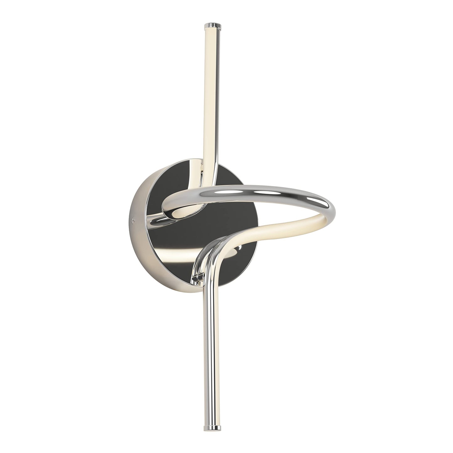 artika Swirl 14.5W LED Sconce Light Chrome - Ideal for Bathroom, Living Room, Bedroom, Hallway - 850 Lumens, Tunable White Technology 3000-4000-5000