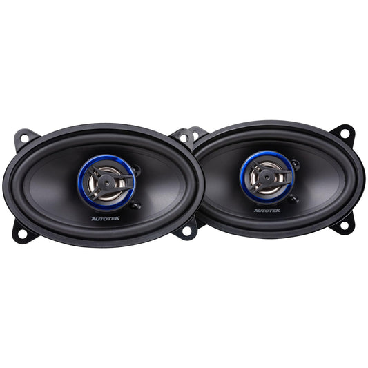 Autotek Street Machine 4x6 Inch 200W 2-Way Coaxial Speakers, Pair