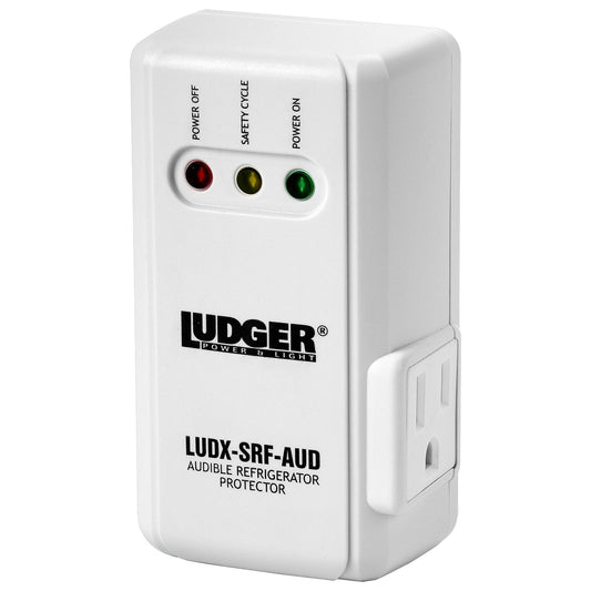 Ludger Power Surge Protector for Appliances (LUDX-SRF-AUD), ETL Certified, Appliance Surge Protector Refrigerator 90 Degrees, Connects to All Types