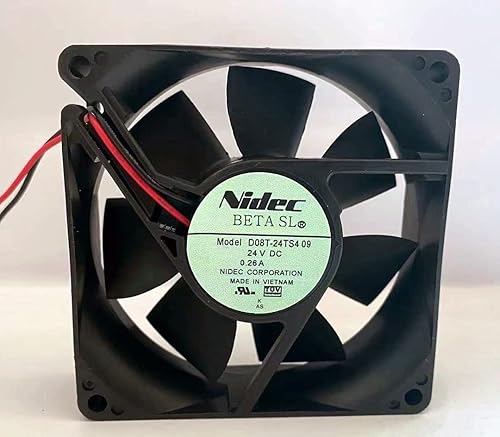 D08T-24TS4 09 Nidec 24V 80mm Fan, 24V 0.26A 8025 high air Volume Chassis Cooling Fan