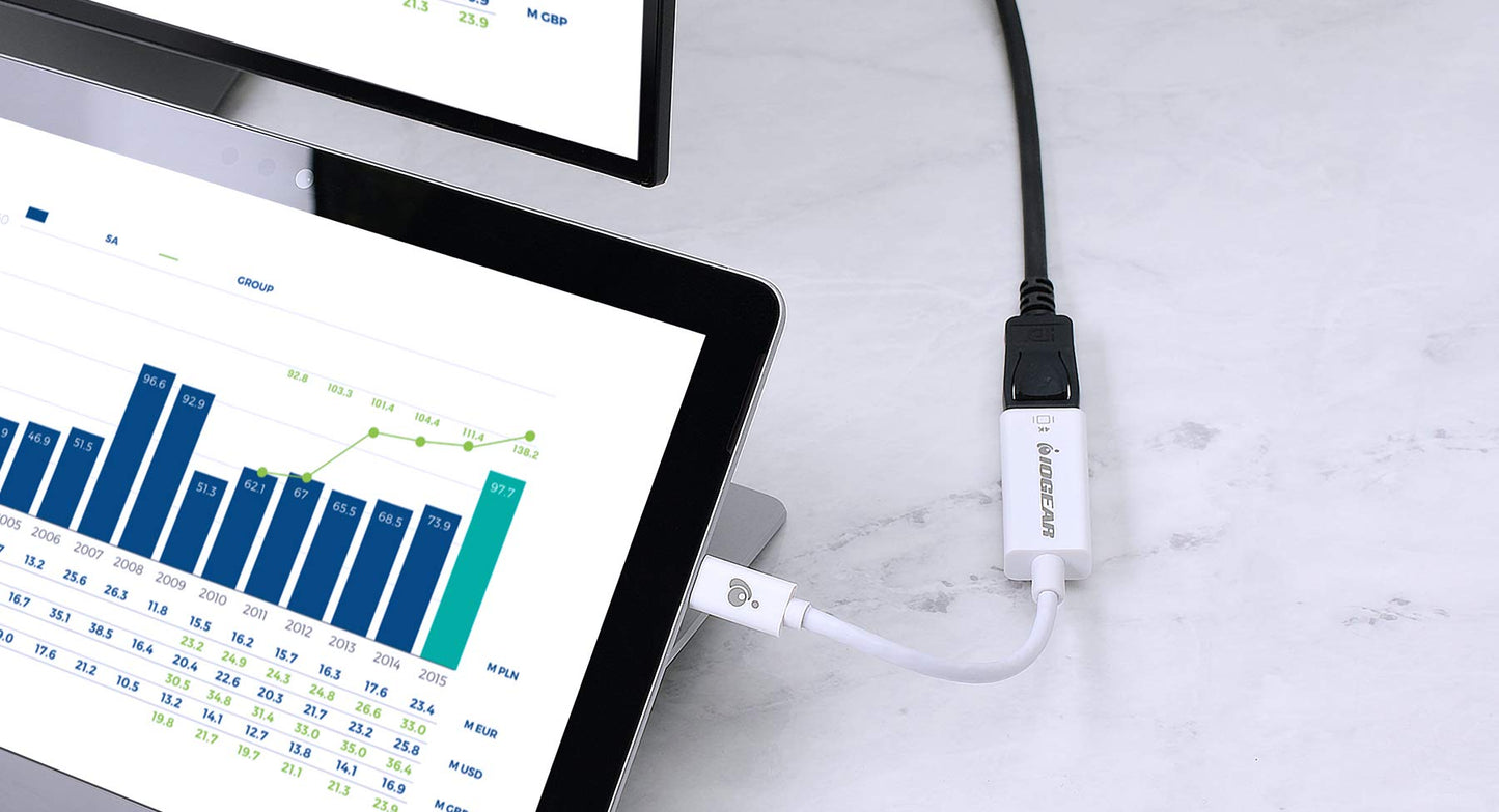 IOGEAR 4K60Hz USB-C to DisplayPort Adapter - GUC3CDP60