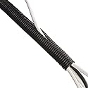 D-Line Black 43in Cable Sleeve, Flexible Wire Protector Tubing, Split Electrical Conduit, Plastic PC Cable Management Tube, Cord Sheath, TV Loom